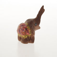 Load image into Gallery viewer, Elephant Mom &amp; Baby Ver.1 Wood Carved Doll Figurine Animal Collectibles Decor