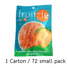 Load image into Gallery viewer, Fruitzie Mango Plum Powder Dried Fruit Sweet 50g. ( 1 Carton / 72 small packs )