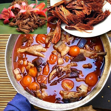 Dried Red Cotton Tree Flowers Bombax Dok Ngeaw Northern Thai Food Herb 100g