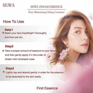 2x SEWA INSAM ESSENCE Firming Pore Minimizing Lifting Antioxidant Ginseng 120ml