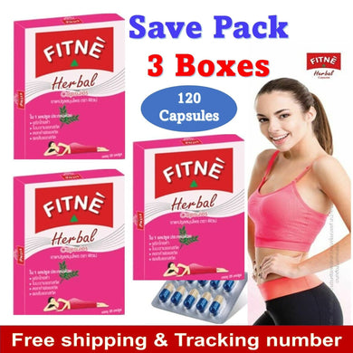 3x Fitne Herbal Capsule Loss Weight Diet Thai Slimming Natural Detox 120 Capsule