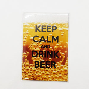 KEEP CLAM Drink Beer poster Design Magnet Fridge Collection Refrigerator Magnets