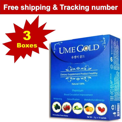 3x Ume Gold Diet Supplement Natural Blood Circulation Detox Health Korea Product