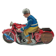 Load image into Gallery viewer, Motorcycle Fast Tin Toy Vintage Collectible Clockwork Tin Toy Decor Gift