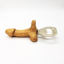 Load image into Gallery viewer, Opener Beer Bottle Penis Figured Wood Vintage Collectibles Drink Accessories