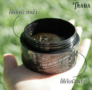 TRADA Tamarind Herbal Scrub & Mask Cream Natural AHA Smooth Aura Radiant Skin