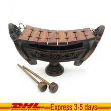 Load image into Gallery viewer, Xylophone Thai Wooden Ranad Brown Teak Wood Music Instrument Home Decor Handmade