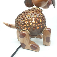 Load image into Gallery viewer, Vintage Table Lamp Shade Dog Coconut Shell Night Light Shade Handmade Kids Gift
