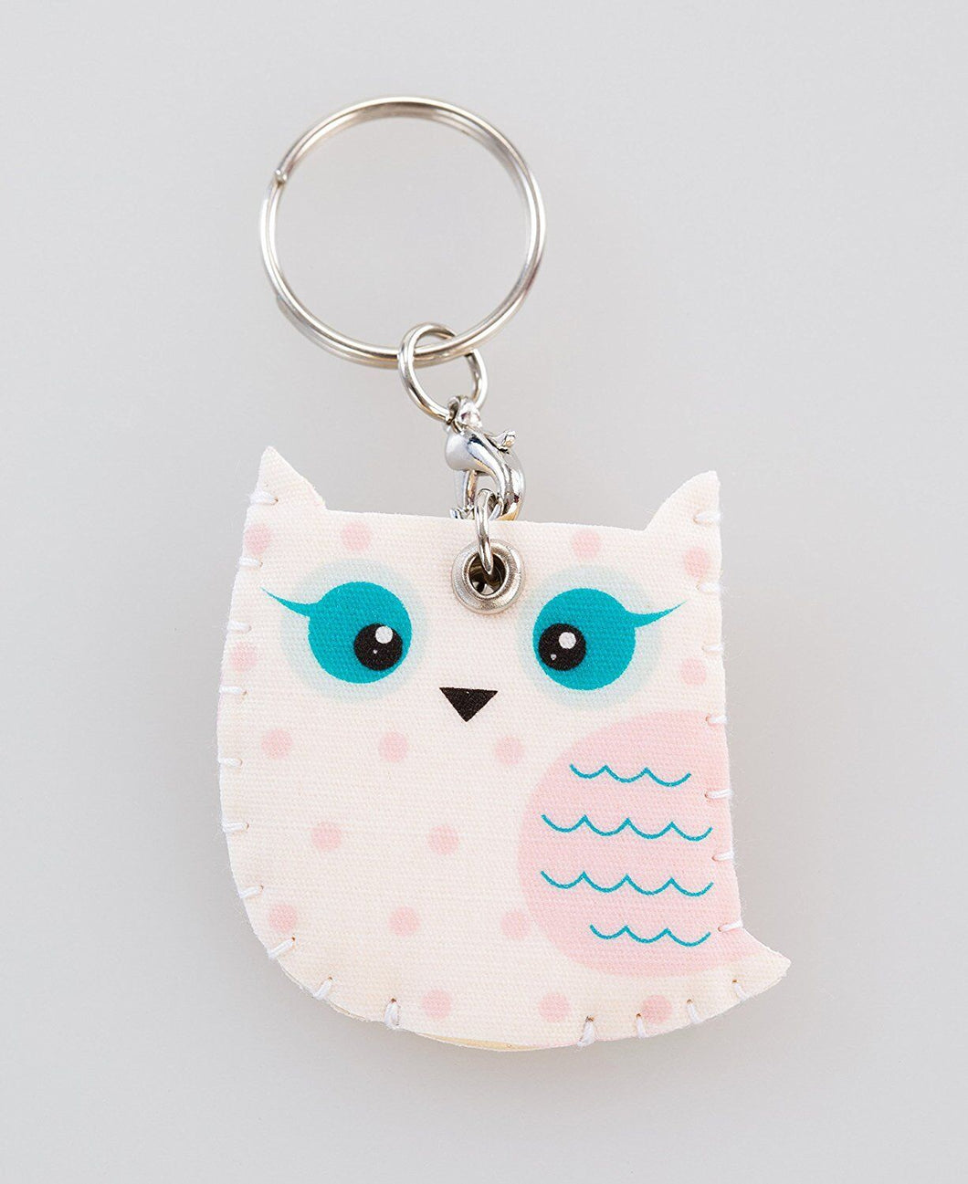 Handmade fabric keyring Owl ideas pattern animal charm lovely pet keychain gifts