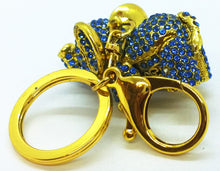 Load image into Gallery viewer, Diamond Elephant Pendant Gold Keychain Backpack Accessory Animal Keyring Gift