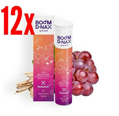 12 Dietary Supplement D-NAX Multivitamin Immune Support Boosts Energy Anti-Aging