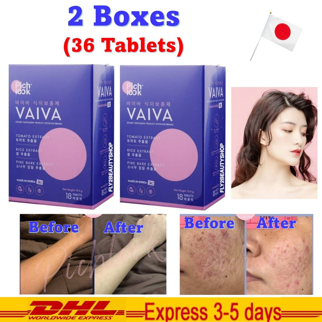 2x Vaiva by Pichlook Reduce Acne Scars Freckles Aura Radiance Smooth Skin