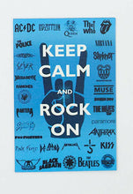 Load image into Gallery viewer, KEEP CALM ROCK ON pic Design Vintage Poster Magnet Fridge Collectibles Home