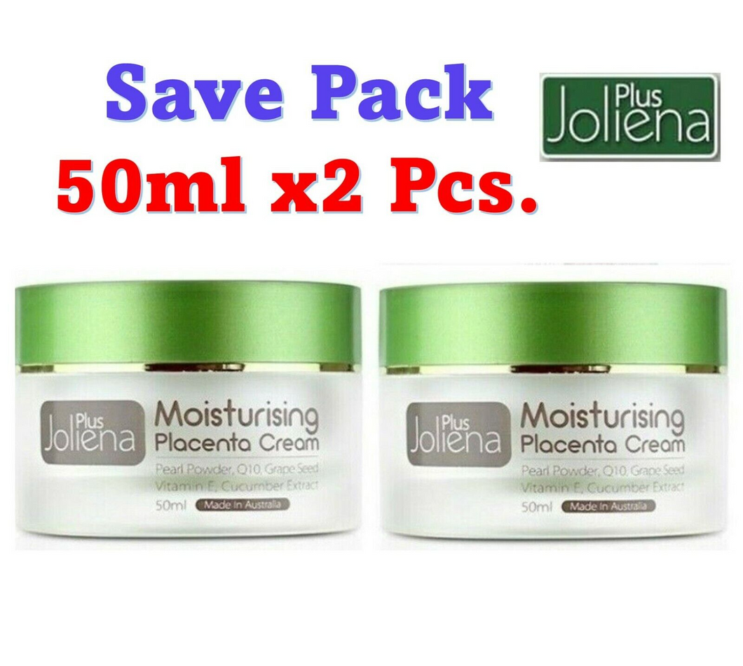 Joliena plus moisturizing placenta cream reduce acne anti-aging wrinkle (2x50ml)