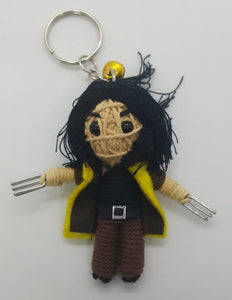 WOLVERINE Handmade Rope Keyring Charm SUPER HERO Keyring Cute Souvenir