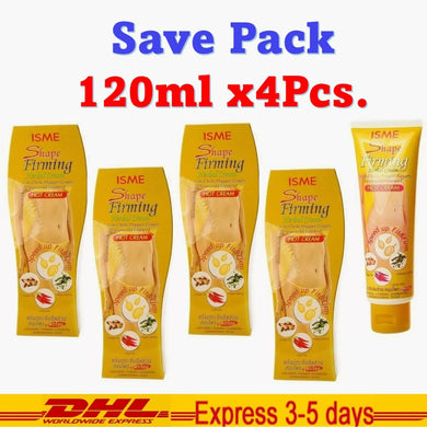 4x ISME Shape Fimming Herbal Cream Hot Speed Up Firm Fit Anti-Cellulite 120ml