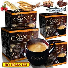 Load image into Gallery viewer, 3 Box CMAX Instant Coffee Herbal Cordyceps Ginseng Sugar free Dietary Supplement