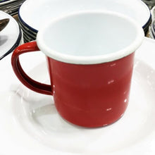 Load image into Gallery viewer, Enamel Mug Enamelware Cup Vintage Camping Coffee Tea Mugs Drinking Outdoor 9cm