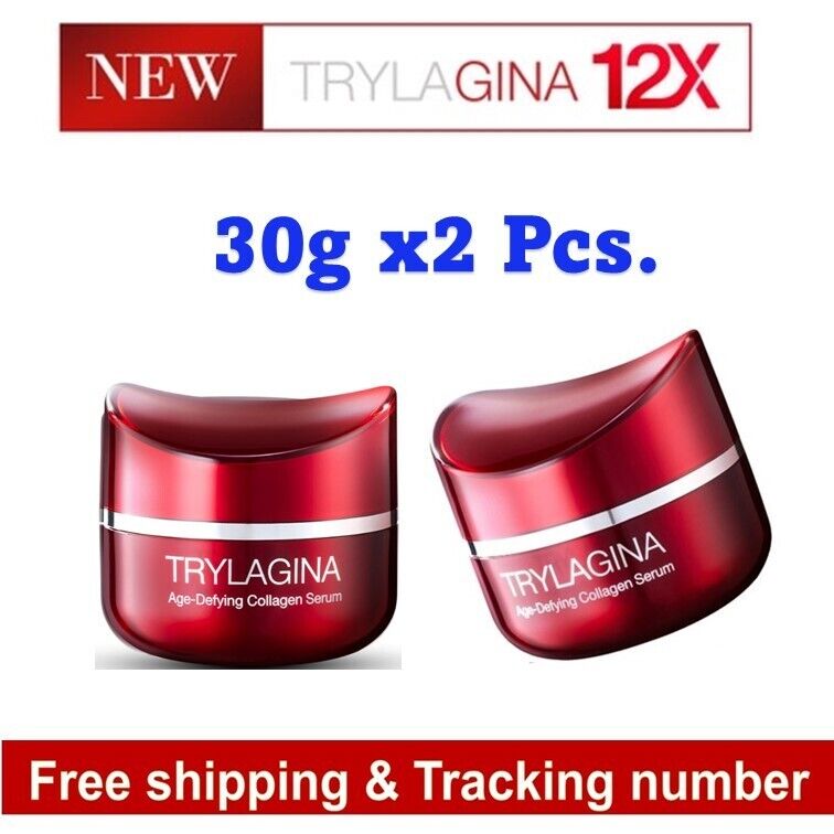 2x30g Trylagina 10x Collagen Serum Ultimate Anti Uv Expert Foaming Skin Wrinkle