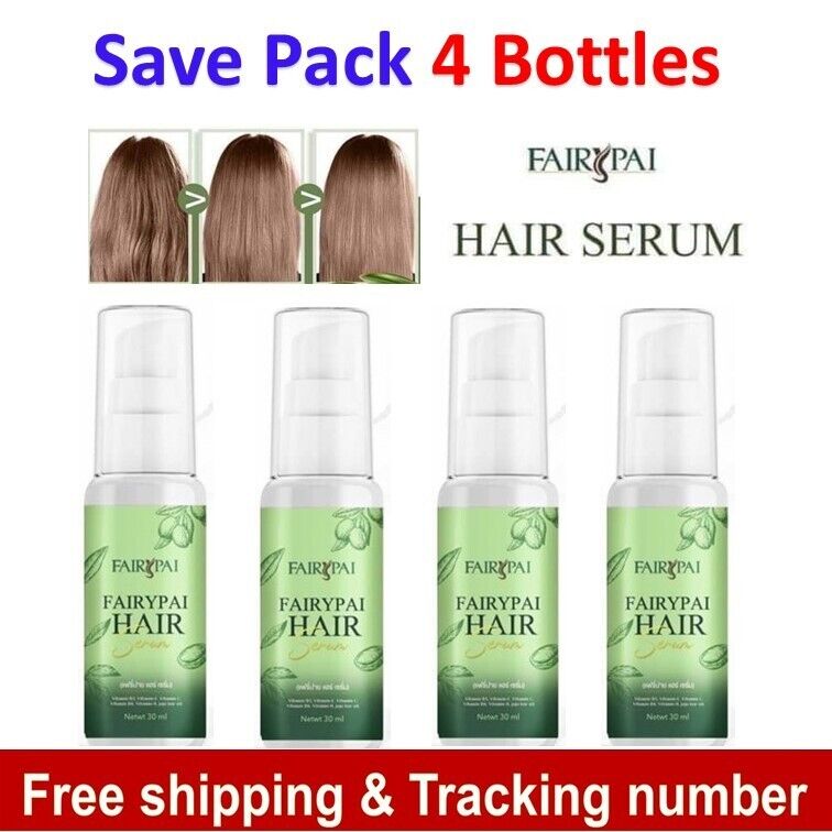 4x 30ml Fairypai Hair Serum Growth Longer Reduce Hair Loss Natural Nourishing